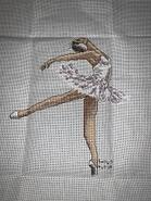 Cross stitch square for Emma Jane J.'s quilt