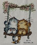 Cross stitch square for Rachel B.'s quilt