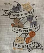 Cross stitch square for Rachel B.'s quilt