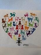 Cross stitch square for Rachel B.'s quilt