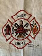 Cross stitch square for Elias M's quilt