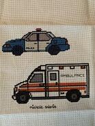 Cross stitch square for Elias M's quilt