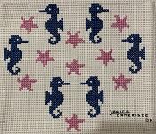 Cross stitch square for Alexis Holmgren's quilt