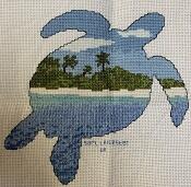 Cross stitch square for Alexis Holmgren's quilt